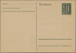 Österreich - Ganzsachen: 1945, Grazer Aufdruck, Hitler 5 Pfg. Grün Mit Aufdruck - Autres & Non Classés