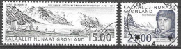 Grönland Greenland Gronland 2003 Expeditions Saunders Island Rasmussen Michel 396-97 Used Obliteré Gest. Oo Cancelled - Used Stamps