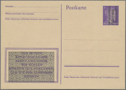Österreich - Ganzsachen: 1945, Grazer Aufdruck, Hitler 6 Pfg. Violett, Einzelkar - Autres & Non Classés