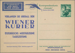 Österreich - Privatganzsachen: 1951, Vier Ganzsachenkarten Trachten 70 Gr. Smara - Otros & Sin Clasificación