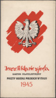 Poland: 1946 POLISH CORPS: Special Limited Booklet Folder (No. 1329 Of 2000) Wit - Ongebruikt