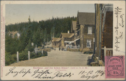 Romania - Specialities: HOHE RINNE HOTEL POST: 1903, 2 Heller Black On Red "Kurh - Autres & Non Classés