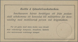 Sweden - Postal Stationery: 1918/19 Military Reply Coupon For Åland, Fine Mint. - Postwaardestukken