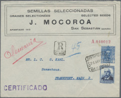 Spain - Postal Stationery: 1932, "J. MOCOROA" Printed-to-order Envelope Alfons 4 - 1850-1931