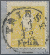 Trieste - Post Marks: 1858, 2 Kr Gelb Auf Briefstück Mit Tagesstempel "TRIEST 11 - Vari