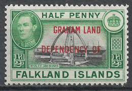 1944 FALKLAND GRAHAM LAND MLH STAMP (Michel # A1) - Falklandeilanden