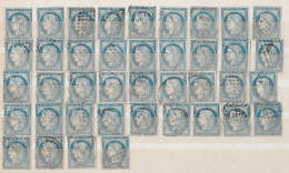 Lot De 40 Timbres Cérès  N°60  25 Centimes Pour étude ( Collection ) - 1871-1875 Ceres