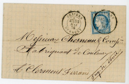 HERAULT LAC 1876 BEZIERS TYPE 18 SUR CERES ( FIN DU GC ) - 1849-1876: Klassik