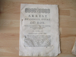 1718 COMMUNAUTE EYRAGUE VIGUERIE TARASCON ARREST CONSEIL ETAT DU ROI - Historische Dokumente