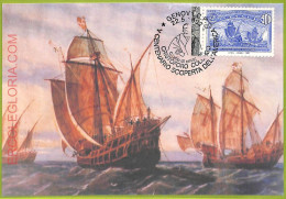 Ad3386 - ITALY - Postal History - MAXIMUM CARD - FDC - 1992 - Ship - Schiffe