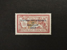 FRANCE 1923 CONGRES PHILATÉLIQUE DE BORDEAUX N 182 NEUF** SIGNE COTE +980€ - Ongebruikt