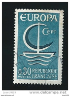 N° 1490 EUROPA C.E.P.T. 0,30F Timbre   France Oblitéré 1966 - Gebruikt