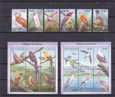 COB 1855/60+BL159/60 Vogels Van Congo-Oiseaux Du Congo - Nuevos
