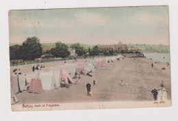 ENGLAND -  Paignton Bathing Tents Used Vintage Postcard - Paignton