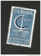 N° 1490 EUROPA C.E.P.T. 0,30F Timbre   France Oblitéré 1966 - Usados
