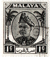 MALAYA, SELANGOR, SULTANO HIDAMUDDIN, 1949, USATI Mi:MY-SE 53, Scott:MY-SE 80, Yt:MY-SE 47 - Selangor