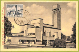 Ad3232 - Netherlands - Postal History - MAXIMUM CARD -  1955 City Hall Of Hilver - Maximum Cards