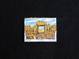 MALTE MALTA YT 850 OBLITERE - ENTREE DU TEMPLE NEOLITHIQUE DE MGARR - Malta