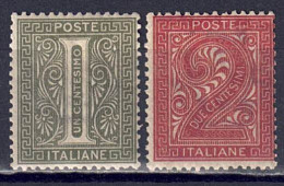 Italien 1863/65 - Ziffern, Nr. 23 - 24, Gefalzt * / MLH - Nuovi