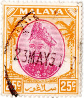 MALAYA, SELANGOR, SULTANO HIDAMUDDIN, 1949, USATI Mi:MY-SE 66, Scott:MY-SE 89, Yt:MY-SE 56 - Selangor