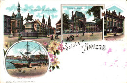 ANTWERPEN / LITHO KAART - Antwerpen