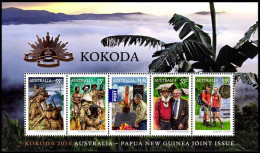 [Q] Australia 2010: Foglietto Kokoda (congiunta Papua Nuova Guinea) / Kokoda S/S (joint Issue With Papua New Guinea) ** - Joint Issues