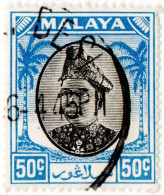 MALAYA, SELANGOR, SULTANO HIDAMUDDIN, 1949, USATI Mi:MY-SE 70, Scott:MY-SE 91, Yt:MY-SE 58 - Selangor