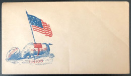 U.S.A, Civil War, Patriotic Cover - "Root Or Die" - Unused - (C414) - Postal History