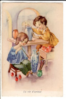 Cpa  Fantaisie Enfant -illustrateur La Vie D Artiste - Cartes Postales Ancienne - Contemporánea (desde 1950)