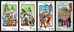 [Q] Italia / Italy 2010-2011: 4 Val. Folklore / Folklore, 4 Stamps ** - Carnavales