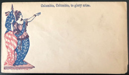 U.S.A, Civil War, Patriotic Cover - "Columbia, Columbia, To Glory Arise." - Unused - (C426) - Postal History