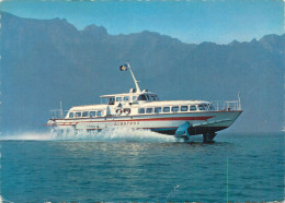 Navigation Sailing Vessels & Boats Themed Postcard Lac Leman Albatros Quick Yacht - Voiliers