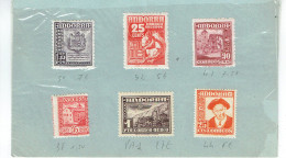 Andorre Espagnol N° 50 - 52 - 48 - 38 - 44 Et PA 1 Sur Charnière Cote > à 50 € - Unused Stamps