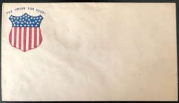 U.S.A, Civil War, Patriotic Cover - "The Union For Ever" - Unused - (C428) - Storia Postale