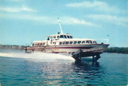 Navigation Sailing Vessels & Boats Themed Postcard Lac Leman Albatros Speed Boat - Segelboote