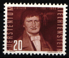 Liechtenstein 259 B Postfrisch Flugpioniere 20 Rp, Dunkelrötlichbraun #NG155 - Altri & Non Classificati