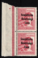 SBZ 195 A Postfrisch Senkrechtes Paar #NG167 - Sonstige & Ohne Zuordnung