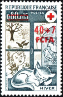 REUNION, CROCE ROSSA, RED CROSS, 40 + 7 Fr., 1974, NUOVI (MNH**) Mi:RE 509, Scott:FR-RE B47, Yt:FR-RE 432 - Unused Stamps