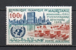 - MAURITANIE Poste Aérienne N° 22 Neuf ** MNH - 100 F. ADMISSION AUX NATIONS UNIES 1962 - Cote 16,00 € - - Mauritanië (1960-...)