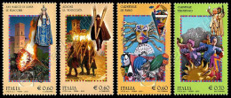 [Q] Italia / Italy 2012-2013: 4 Val. Folklore / Folklore, 4 Stamps ** - Carnavales