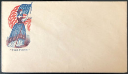 U.S.A, Civil War, Patriotic Cover - "Union Forever" - Unused - (C433) - Postal History