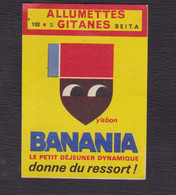Ancienne étiquette  Allumettes France H23 Banania Type 102 - Boites D'allumettes - Etiquettes