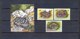 SLOVENIA - MNH - SNAKES - MI.NO.864/6 + BL 51 - CV = 8 € - Nuovi