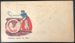 U.S.A, Civil War, Patriotic Cover - "Virginia Begins The War" - Unused - (C437) - Storia Postale