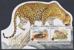 Sri Lanka 2013 MNH MS YALA National Park, Leopard, Turtle, Deer, Wildlife, Wild Life, Animal, Animals, Miniature Sheet - Sri Lanka (Ceylon) (1948-...)