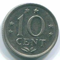 10 CENTS 1970 ANTILLAS NEERLANDESAS Nickel Colonial Moneda #S13334.E.A - Antillas Neerlandesas