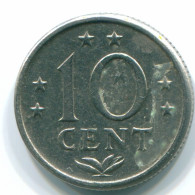 10 CENTS 1974 ANTILLAS NEERLANDESAS Nickel Colonial Moneda #S13492.E.A - Netherlands Antilles