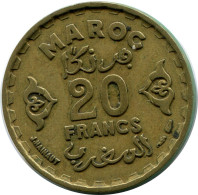 10 FRANCS 1952 MOROCCO Münze #AP253.D.A - Marokko