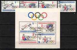 Tchécoslovaquie 1984 Mi 2782-5+Bl.60 (Yv 2600-3+BF 64), Obliteré - Used Stamps