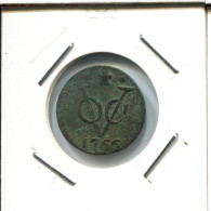 1766 HOLLAND VOC DUIT NIEDERLANDE OSTINDIEN NY COLONIAL PENNY #VOC2741.7.D.A - Indes Néerlandaises